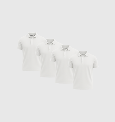Pack of 4 Polo Shirts - White