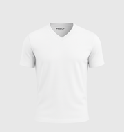 Single V-neck - White