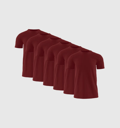 Pack of 6 - Burgundy