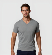 V-neck T-shirt - Gray