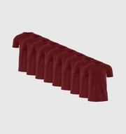 Pack of 9 - Burgundy
