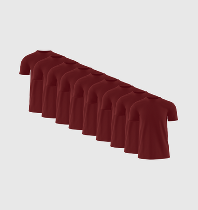 Pack of 9 - Burgundy