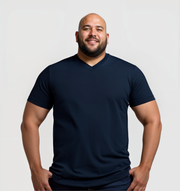 V-neck T-shirt - Navy blue