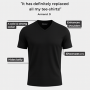 Pack of 6 V-neck Shirts - Gray