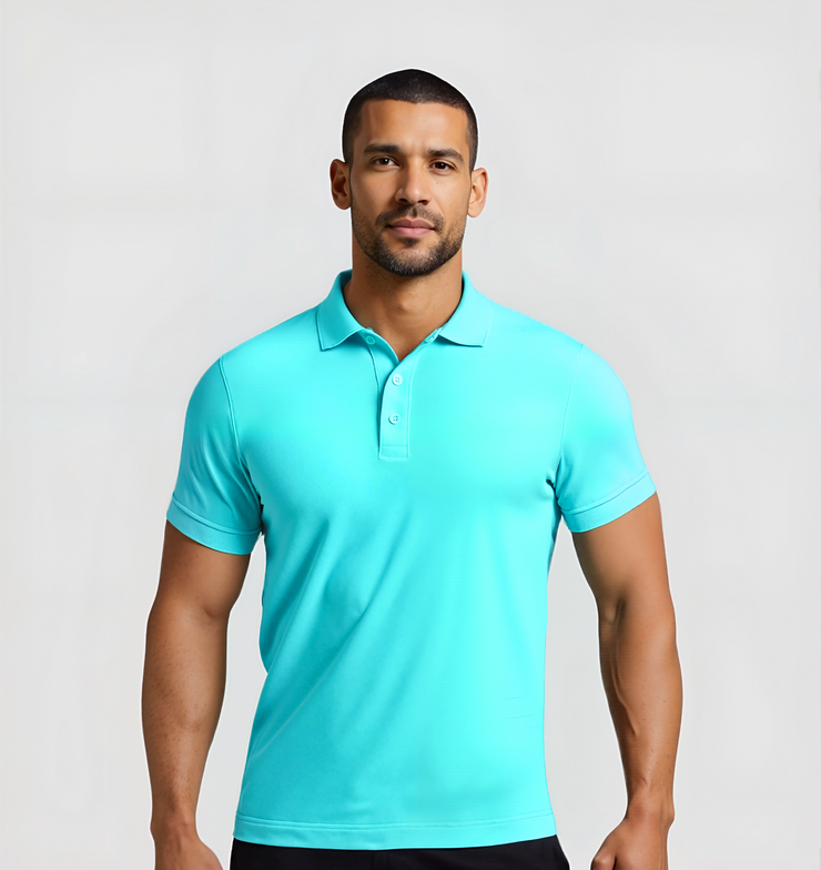 Polo T-shirt - Turquoise blue