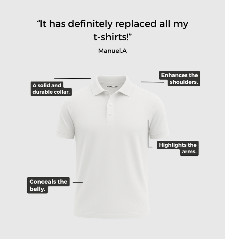 Pack of 6 Polo Shirts - White